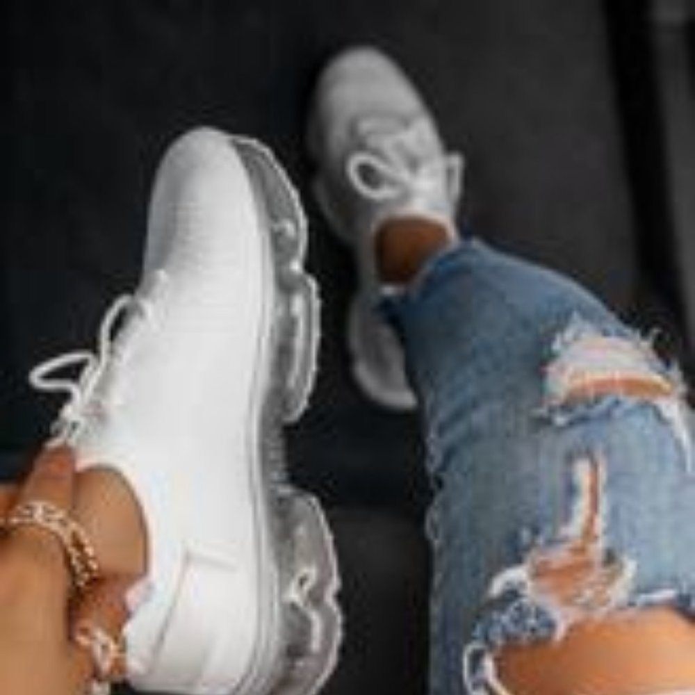 Miss Lola Chase the Dream Sneakers in White